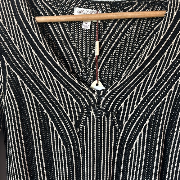 NWT MSSP Max Studio knit striped midi dress in size medium - Picture 5 of 8